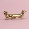 Reine Kupfer Dackel Statue Vintage Messing Figuren Heimdeko Schreibtisch Ornament Miniaturen Antik Tee Haustier Handwerk Geschenke