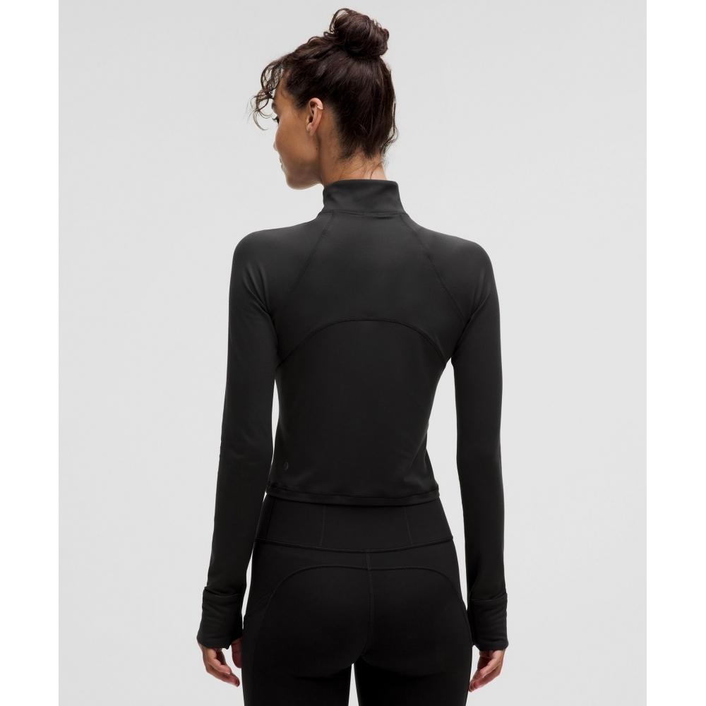Lullulemon It'S Rulu Crop Half-Zip *Update Blk