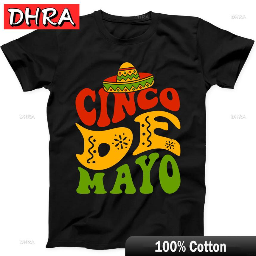 

Cinco De Mayo Groovy Mexico Victory Retro Funny Gift Black T Shirt Unique Colorful Punk Tshirts Tees Women TShirt Norway Teen 4XL