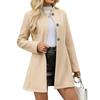 Mäntel für Damen Einreihiger Trenchcoat Mode A-Linie Herbst Winter Jacken