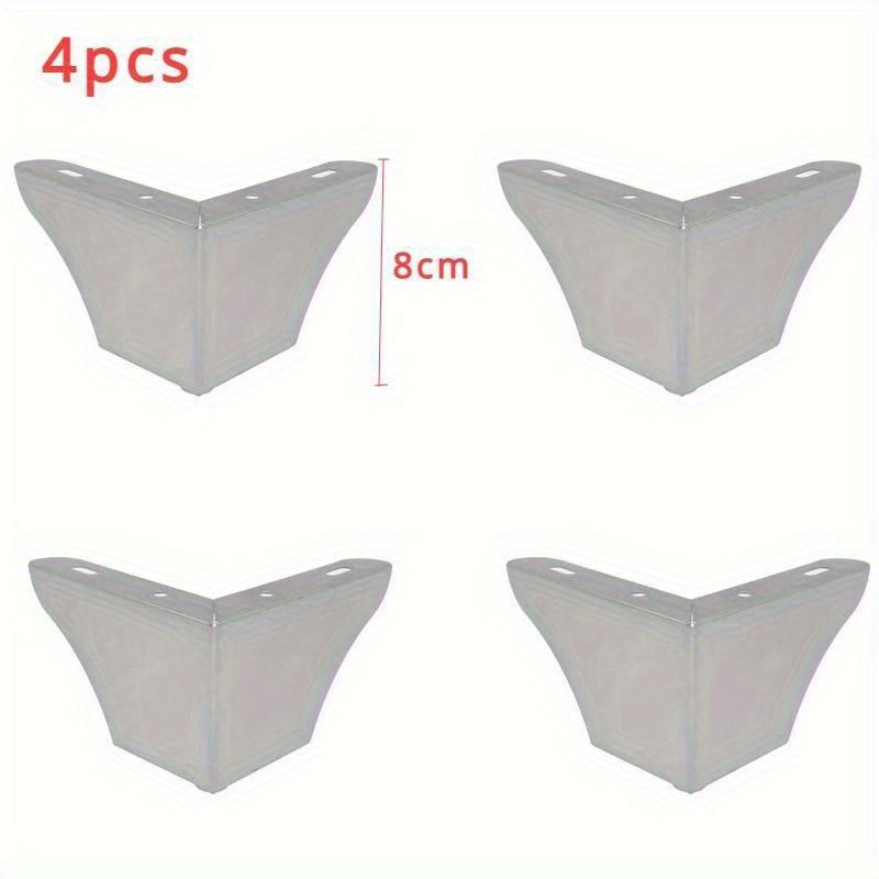 

4pcs Pack Furniture Legs Minimalist Furniture Feet Metal Sofa Legs Replacement Sofa Coffee Table Cupboard Cabinet TV Stand Feet