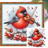 Winter Bird Printed Cross Stitch Kit 40x40cm DIY 11CT Embroidery Craft Set Decor