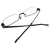 K-eines Stylish Under-Rim Square Metal Eyeglass Frames with UV and Blue Light Protection (Black)