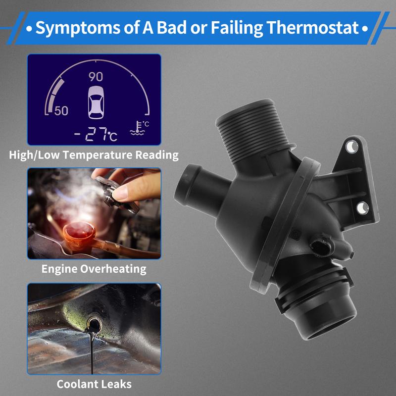 X Autohaux Engine Coolant Thermostat Housing Assembly for BMW 320i xDrive F30 2013-2018