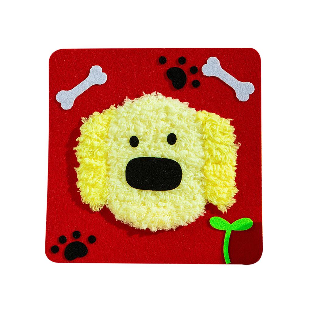 DIY Vánoční vyšívací sada, Vánoční DIY řemeslná sada, Roztomilé domácí zvíře dekorativní šicí projekt, Dětská umělecká a řemeslná aktivita