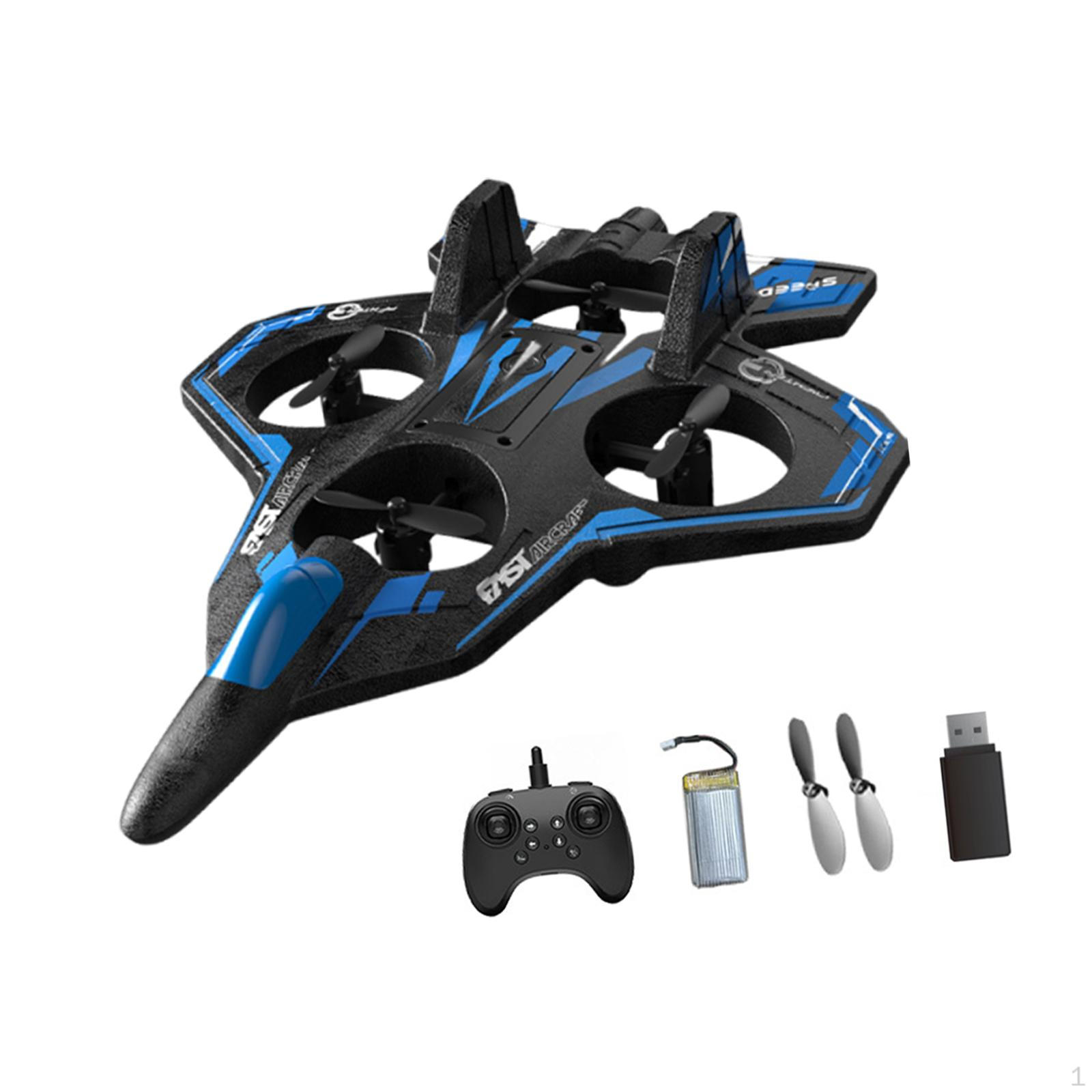 

Foam RC Aircraft with LED Lights for Beginners And Young Flyers D blue