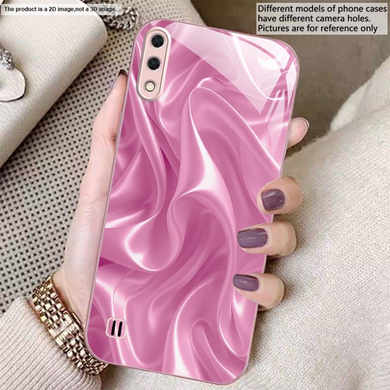The Golden Silk of Waves For Samsung A01 02 A03 Core 04 05 06 10 12 A13 14 5G 15 16 M02 12 Note 8 9 10 20 Glass Ultra Phone Case