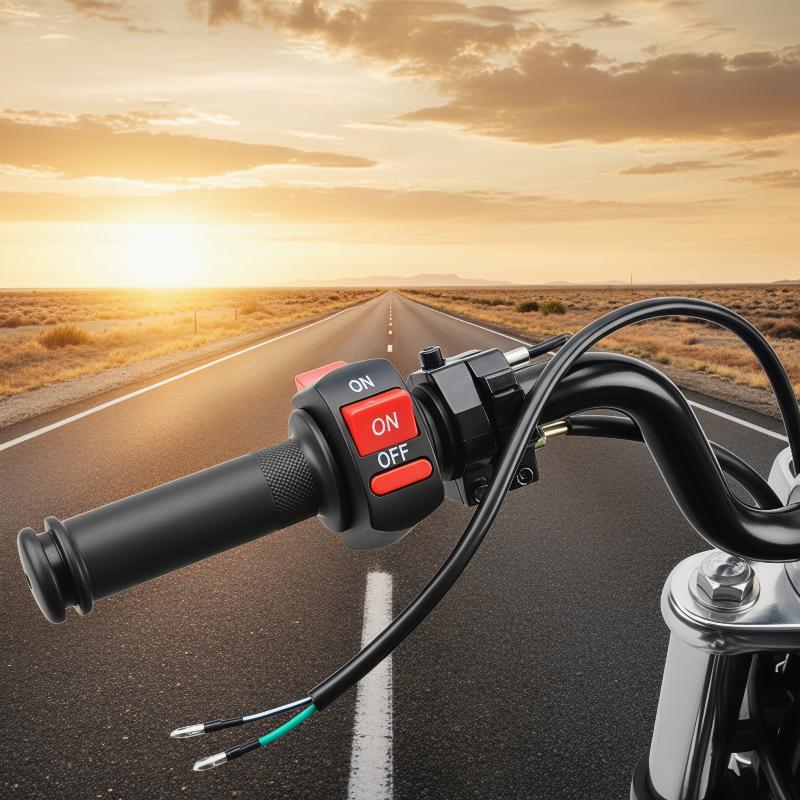 Motorcycle Handlebar Flameout Switch Motorbike ON OFF Button For Moto Bike Headlight Signal Lamp Universal Control Button