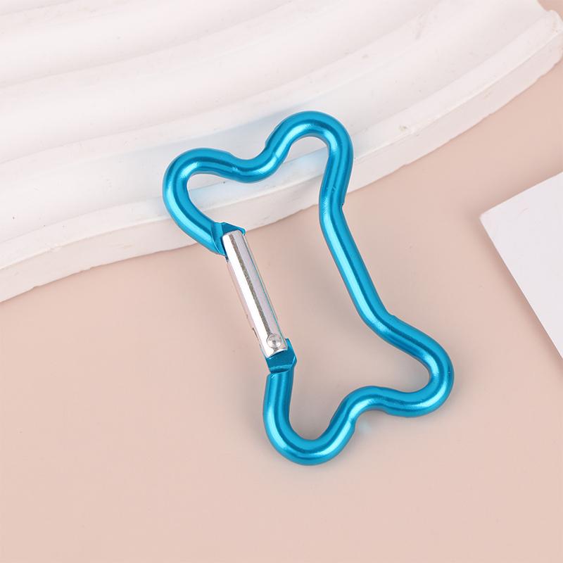 

Зажимы-карабины из костной пружины, алюминиевый сплав, пружинная пряжка, металлический карабин, брелоки, аксессуары для кемпинга на открытом воздухе светло-синий