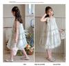 Girls' dress summer new style girls' thin cotton flower bud princess dress fashionable and stylish children's summer dress