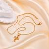 Cross Necklaces Pendant VIntage Christian Jesus for Women Stainless Steel Gold Color Necklace Religion Jewelry Prayer Baptism