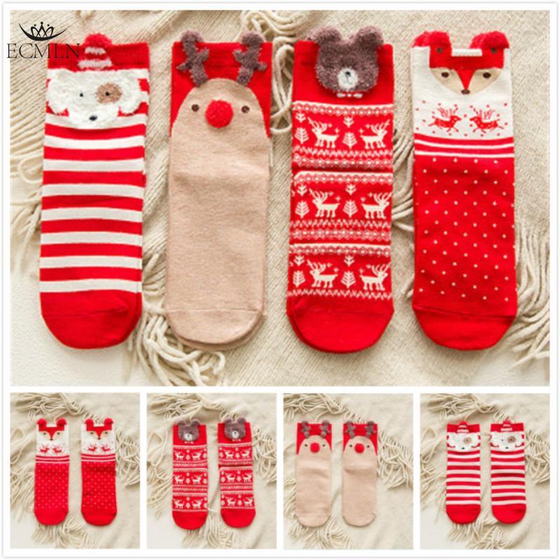 Christmas Socks Ladies Girls Christmas Socks Reindeer Snowflake Socks Xmas Gift for Women
