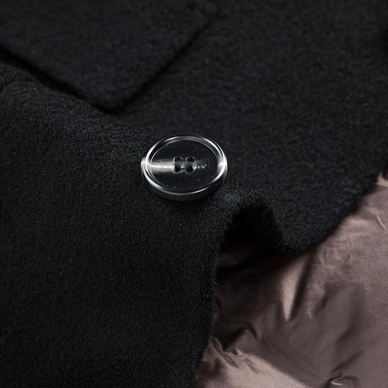 FAPAI Men's 100% Merino Wool Double-Sided Overcoat