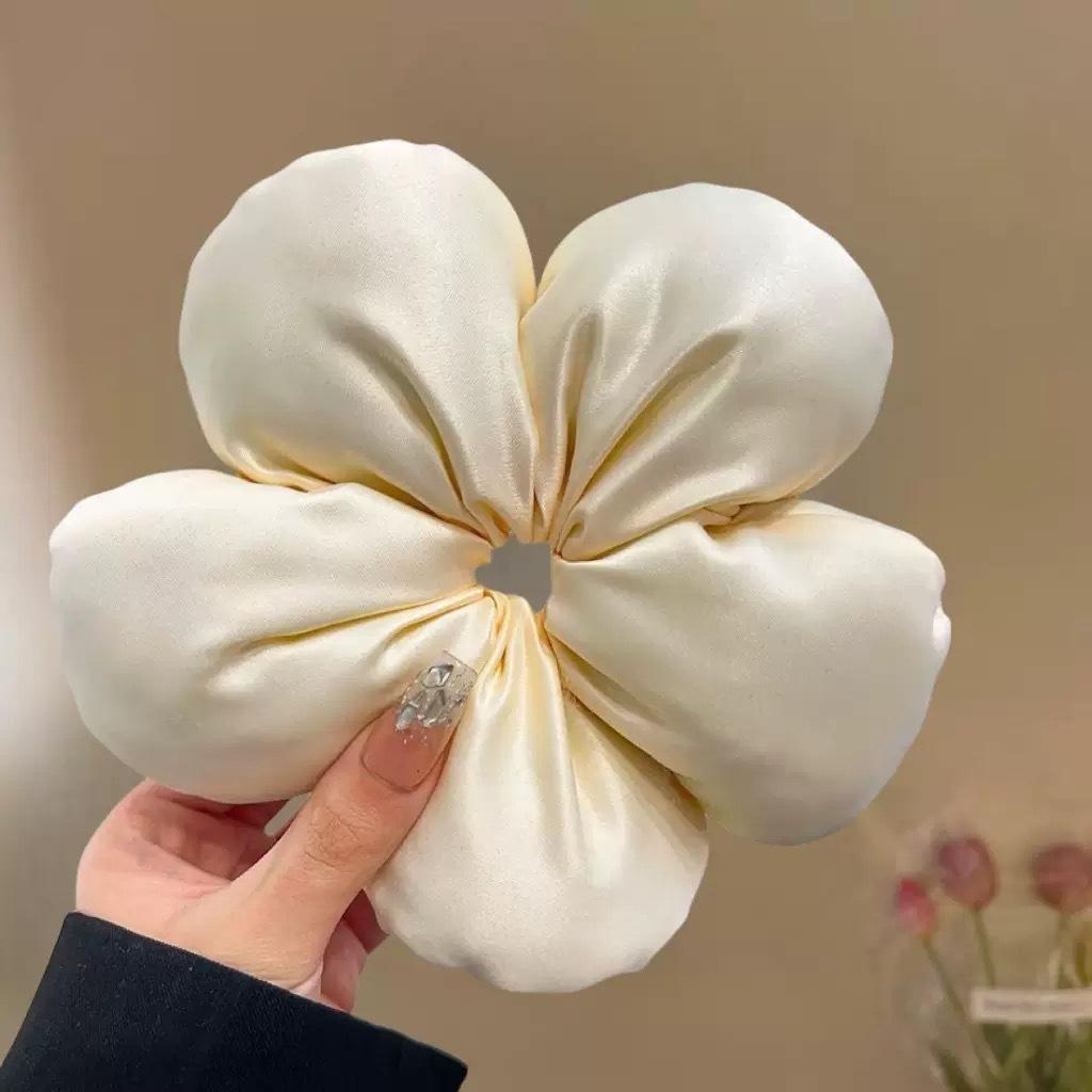Hair Tie Flower High Elasticity Tulip Hair Display Volume Fluffy Headband Hair Accessories Sweet Hair Ring Scrunchie Women Large Fashionable Jewelry