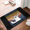 Alfombra de Puerta Delantera con Animales de Dibujos Animados Pew Pew Madafakas Alfombra Antideslizante para Puerta Alfombra de Entrada para Cocina Balcón Decoración Festiva Alfombra de Puerta Acogedora