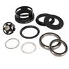 Bike Headset Bike Fork Bowls Set Aluminum Alloy Bike Front Fork Stem Headset for 49.7mm Straight Steerer Frame