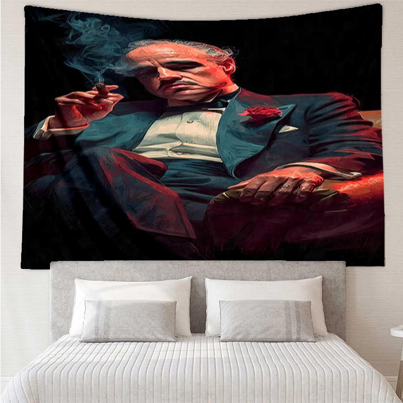 Godfather's Legacy Tapestry, Unique Design Tapestry, Wall Decor for Bedroom,Livingroom, Playroom,Heartwarming Fan Holiday Gifts