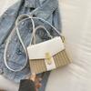 2025 Neue Damen Umhängetasche Mode Schloss Flechttasche Lässige Handtasche Umhängetasche Kleine Quadratische Tasche