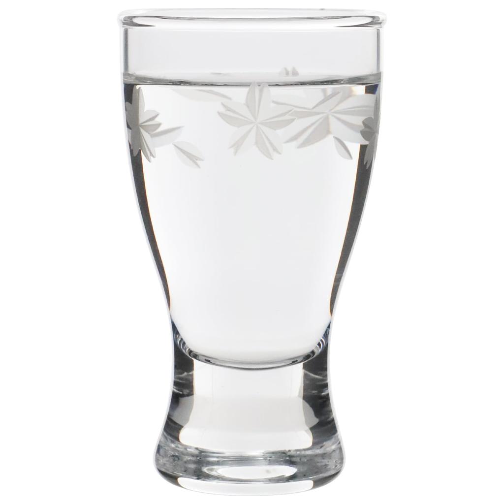 Toyo Sasaki Glass Sake Glasses, Sakura Pattern, 75ml Capacity, Set of 6, Made In Japan, Dishwasher Safe, 09453-J444