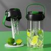 Straw Water Bottle Built in Tea Strainer with Handle PC 800ml Beautiful Cute Straw Bottle for Girls