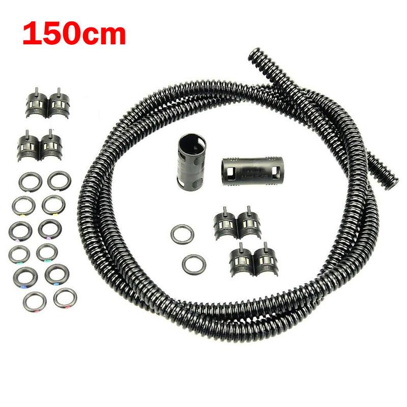 Универсальный шланг омывателя лобового стекла автомобиля 50 см/150 см с комплектом соединителей Гофрированная трубка шланга омывателя лобового стекла Ремонтный комплект 150cm