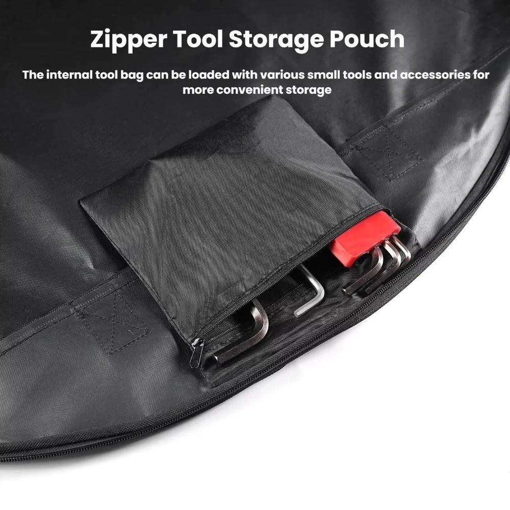 Outdoor Bicycle Tire Storage Bag Black Nylon Wheel Carry Bag Cover Sports 700C Road Bike Bikes Tire Wheel Bag