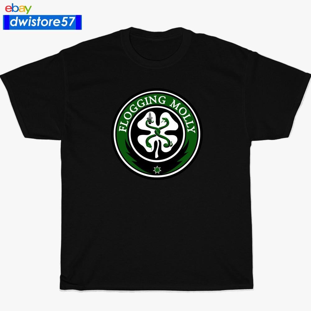 The Flogging Molly Irish Celtic Logo Black/Navy/Whi wbr/ te/Sport Grey T-Shirt S-5XL Unisex T-Shirt M