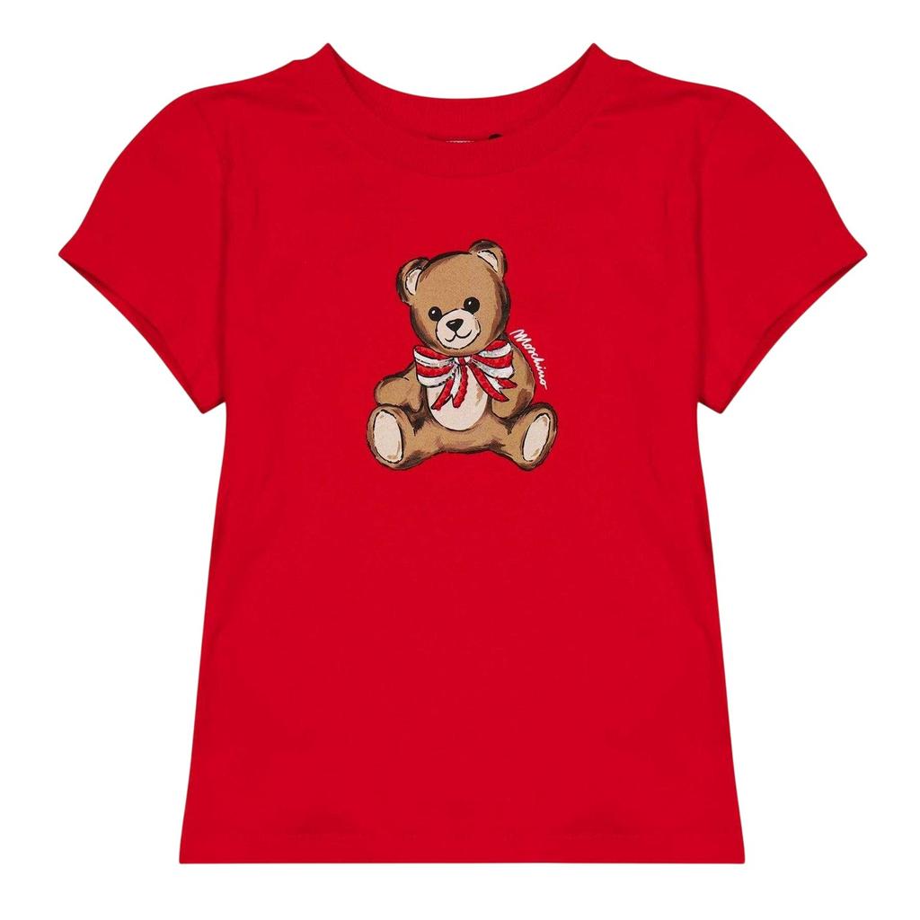 Moschino Childrens/Kids Teddy Bear Soft Regular T-Shirt