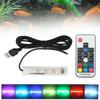 Aquarium Light USB Powered Remote Control Colorful Fish   LED Lamp for Landscape