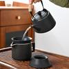 Japanese-style Black Pottery Kung Fu Tea Set, Household Ceramic Teapot, Teacup Small Set Gift Box