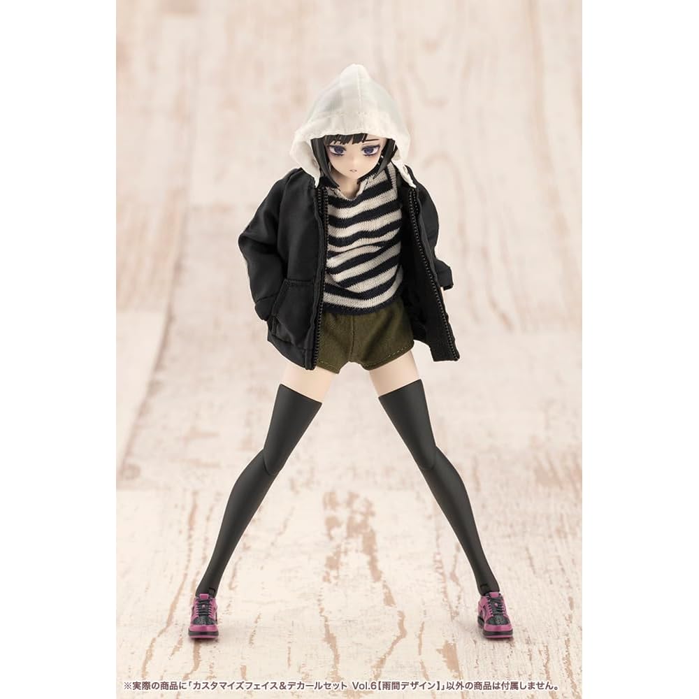 Kotobukiya Chitocerium Custom Face & Decal Set Volume 6 Rain Design 1/10 Scale Model Approximately 18mm Height