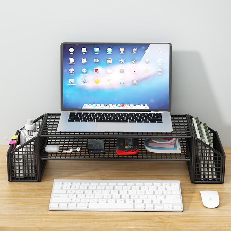 Schmiedeeiserner Ständer zur Laptop-Kühlung und Monitor-Höhenverstellung