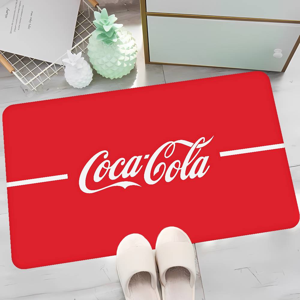 C-Coca-C-Cola Küchenmatte Kinderzimmer Schlafzimmer Dekoration Balkon Rutschfeste Fußmatte Wohnzimmer Alfombra