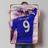 Jamie Vardy Number 9 Jersey Back View Football Star Metal Wall Art for Living Room Bar Decor