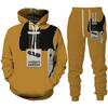 Rock Music Guitar 3D Print Hoodie/Suit Men's Tracksuit Casual Sweatshirts+Pants Set Hip Hop Streetwear Spring Autumn Clothing