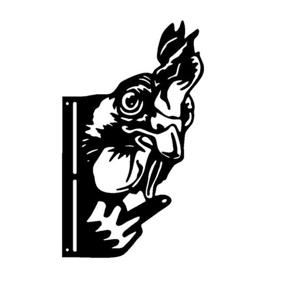 Podglądające Zwierzę Metalowy Znak Środkowy Palec Wiewiórka Znak Rustykalny Pokazujący Palec Kogut Osioł Sztuka Podwórkowa Dekoracja