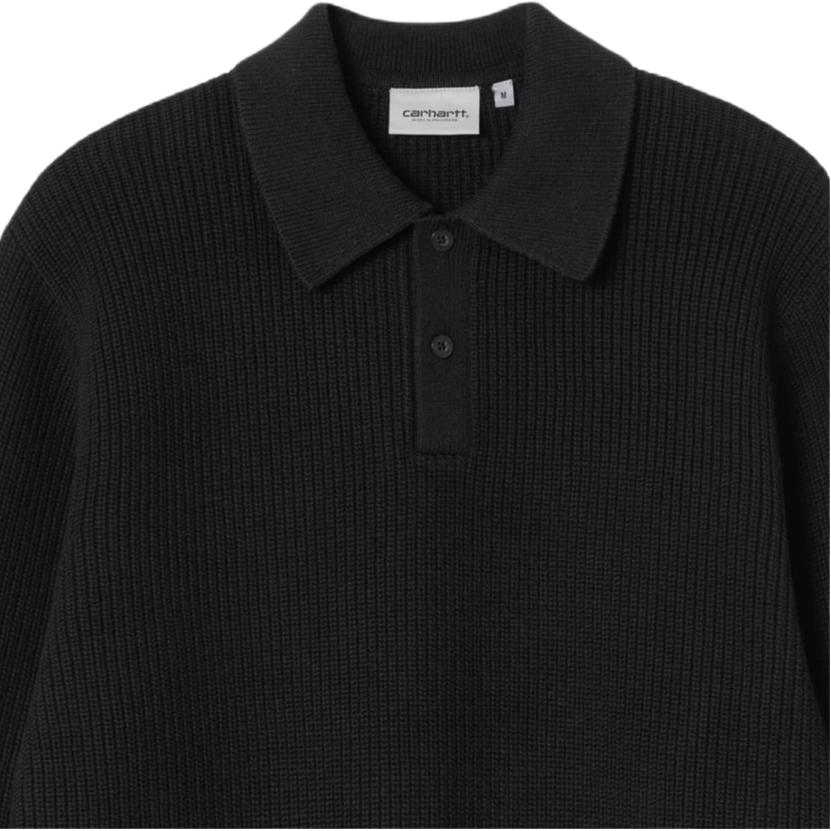 Carhartt WIP SS26 L/S Miles Casual Comfortable Trendy Design Long Sleeve Polo Shirt Unisex Tops I036858-89-XX