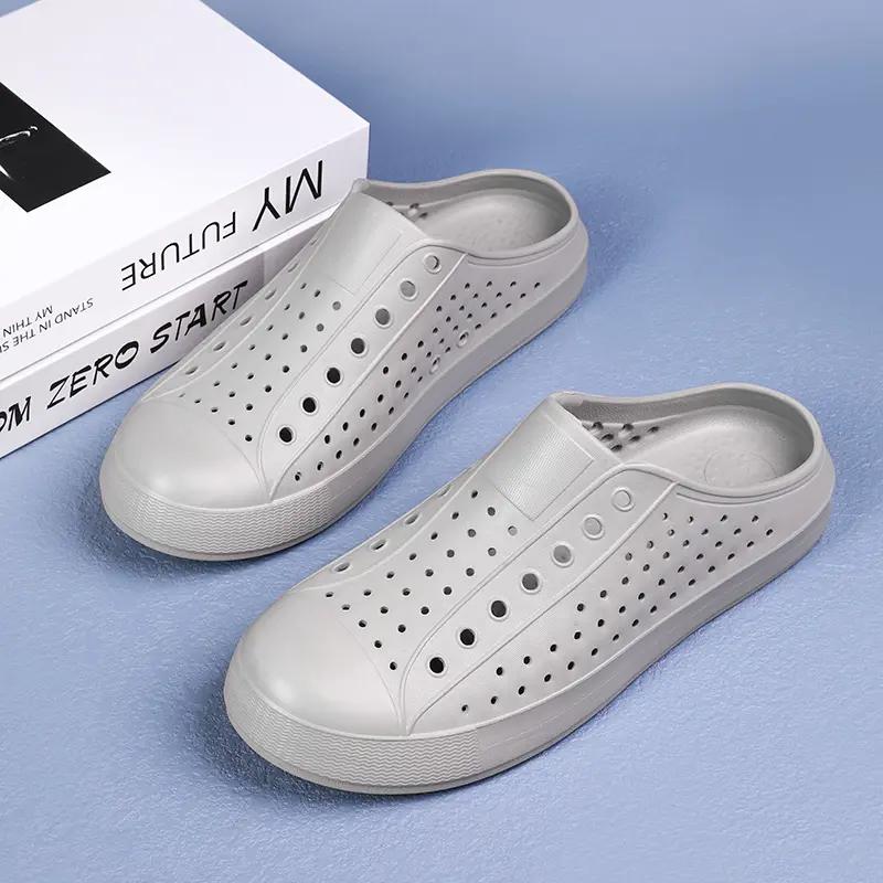 Men's & Women's Semi-slippers Waterproof and Breathable One-pedal Casual Shoes Summer Sandals Light Men's Flat Shoes Outdoor.