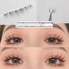 Jimei J09 Segmented False Eyelashes - Transparent Stem, Lightweight, Airy Lily Design