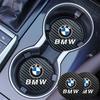 2Pcs Leather Coaster Anti-noise Water Cup Pad Cushion For E46 E90 G30 F30 F10 X2 X3 X4 X5 X6 X7 E28 F20 E60 E70 E39 E36 E87