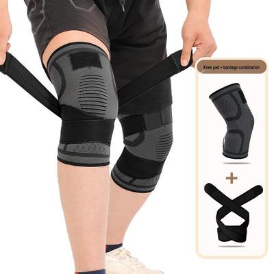 Men's Breathable Knitted Knee Brace for Running, Cycling, and Fitness - Compression Support Wrap