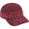 Supreme Leather Applique 6-Panel Red