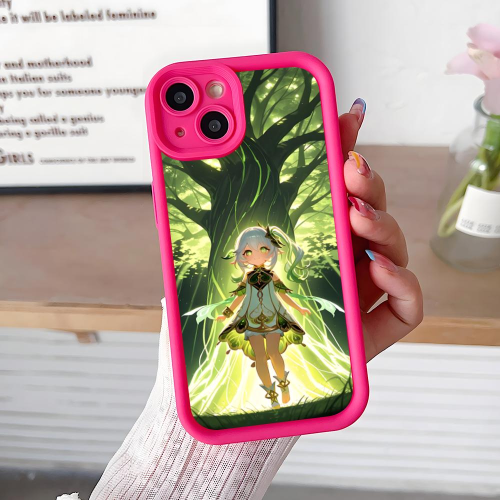 Spiel GI Nahida Dicke TPU Handyhülle für iPhone 17 16 15 14 13 12 11 Air Pro Max Plus Bunte Hülle