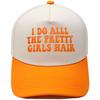 I DO ALL THE PRETTY Embroidery Color Matching Truck Driver Hat Fun Men's and Women's Sunshade Dad Hat