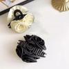 Retro Solid Fabric Rose Hair Clip for women Elegant Shark Clip Girls Hair claw Hair accessories