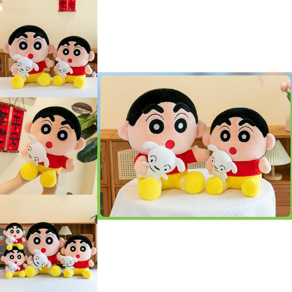Adorable Crayon Shinchan Plush Toy With Soft Crystal Velvet Fabric Perfect For Kids