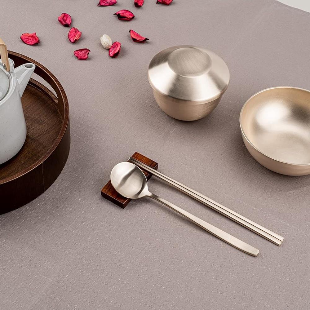 6 Porte-Baguettes Alliage - Support Cuillère Fourchette Décoration Table Asiatique