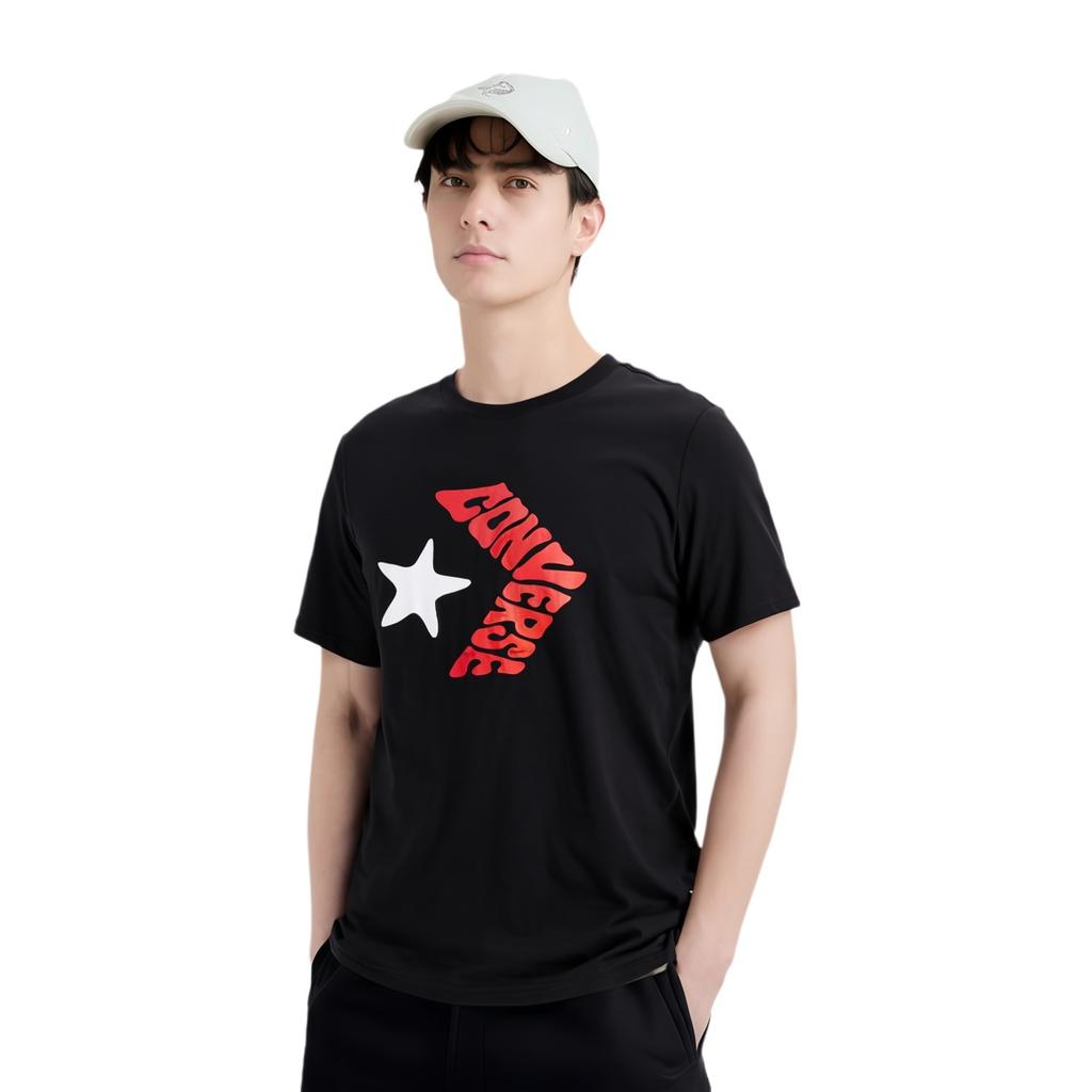 Converse Bubble Chevron Tee Asia Sizing 'Black' Men's 10018870-A01