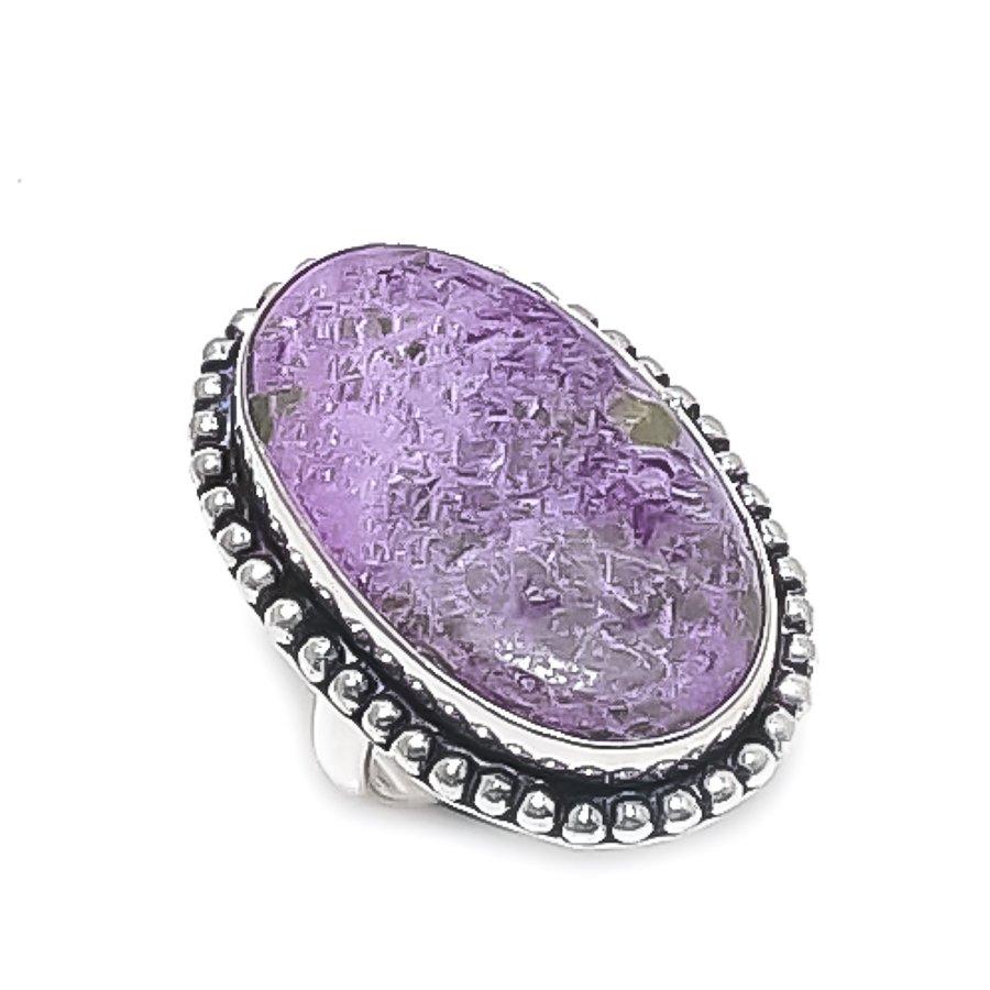 

Purpurite Gemstone 925 Sterling Silver Jewelry Ring Size 6