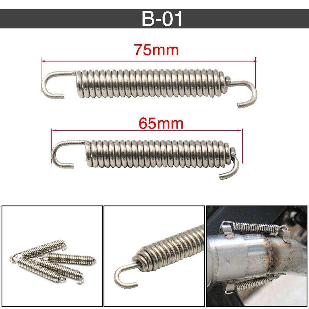 

Пружины выхлопной трубы из нержавеющей стали Титановые глушители Цветной соединитель выхлопной трубы Двойные крючки Мотоциклетная пружина